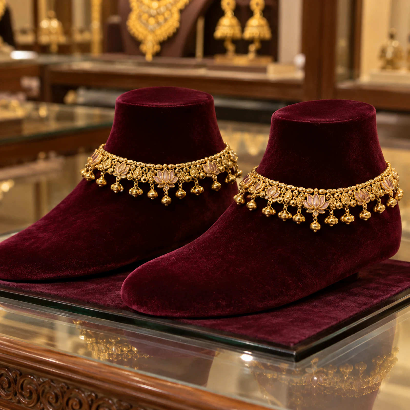 Vanya Lotus Payal jewellery design