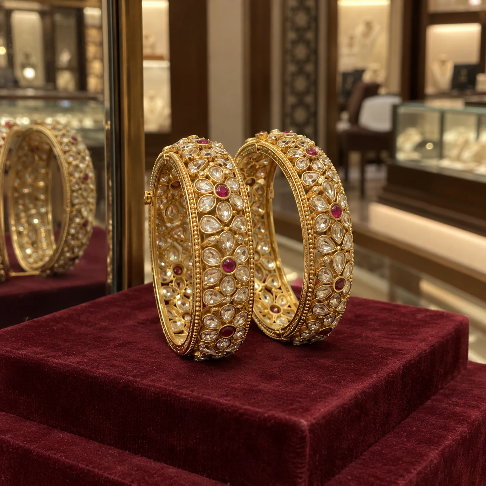 Meher Kundan Bangles jewellery design