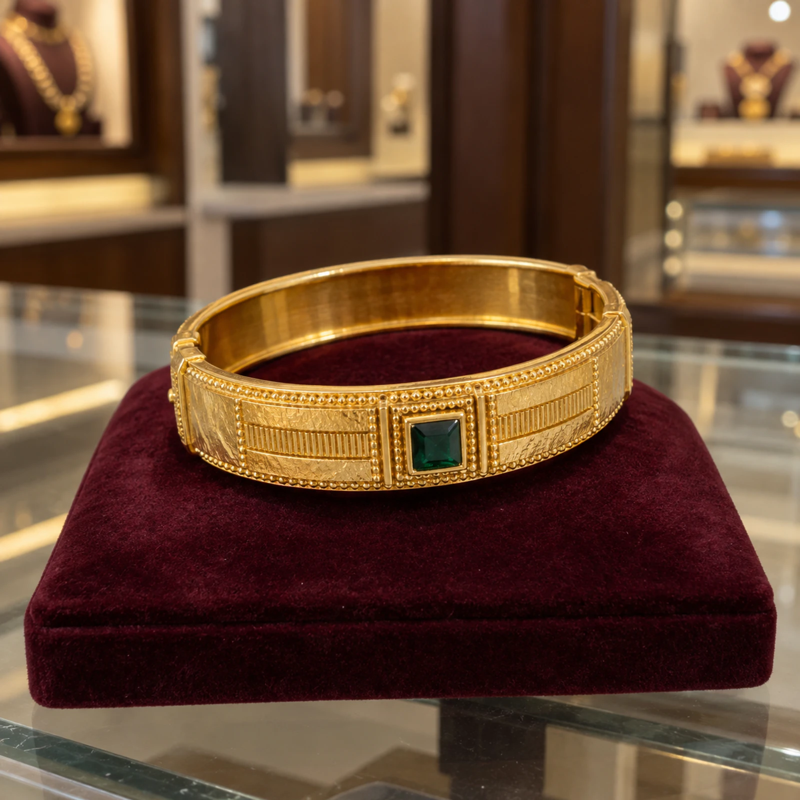 Abeer Emerald Kada jewellery design