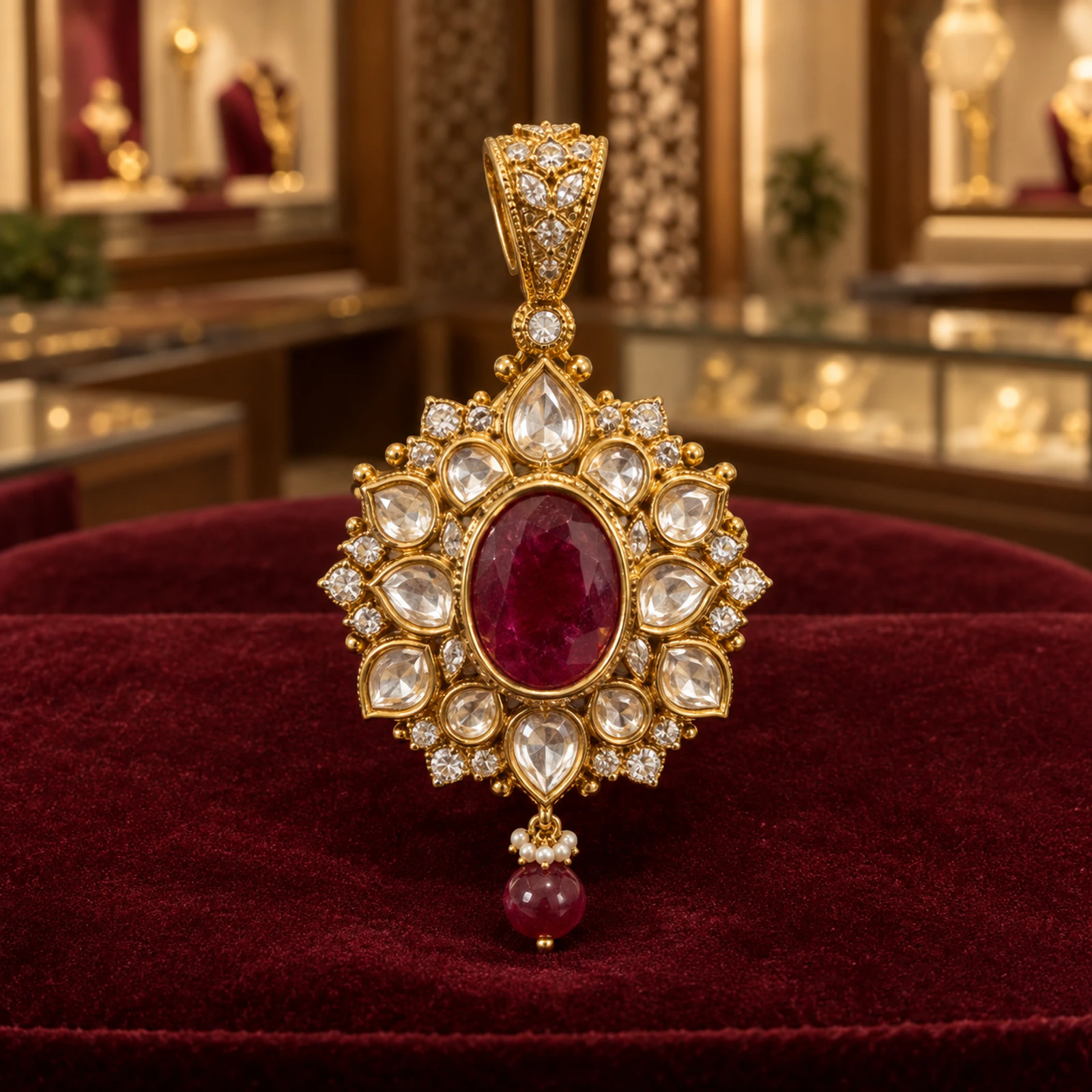 Noor Ruby Pendant jewellery design